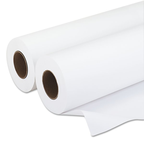 Iconex Amerigo Wide-Format Paper, 3in Core, 20lb, 18x500ft, Smooth White, PK2 9118